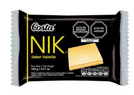 Wafer Nik Chico 27gr x 6 UND